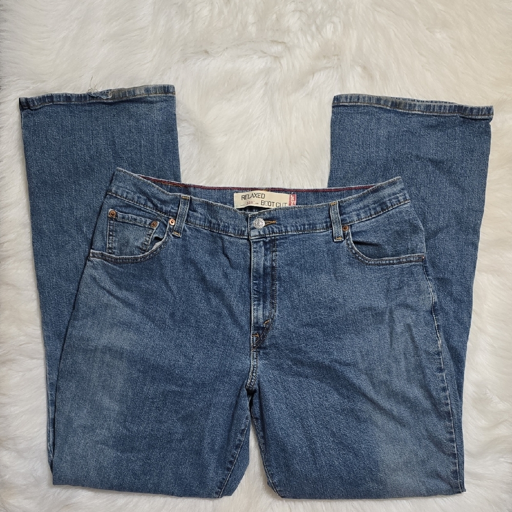 Levi's 550 Relaxed Boot Cut Denim Jeans Size 16